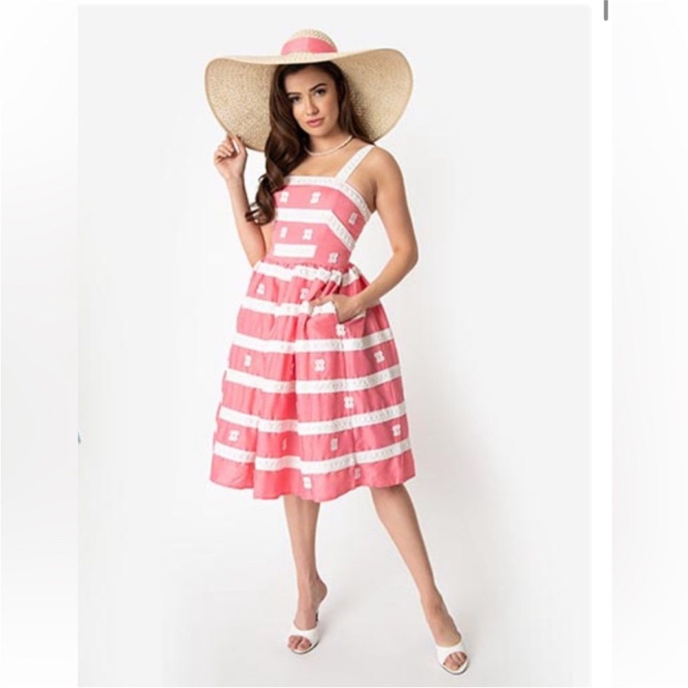 Unique Vintage Suburban Shopper Sundress x Barbie Collection 2X 2XL